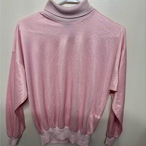 Vintage Crayons Brand Pink Turtleneck Long Sleeve Top